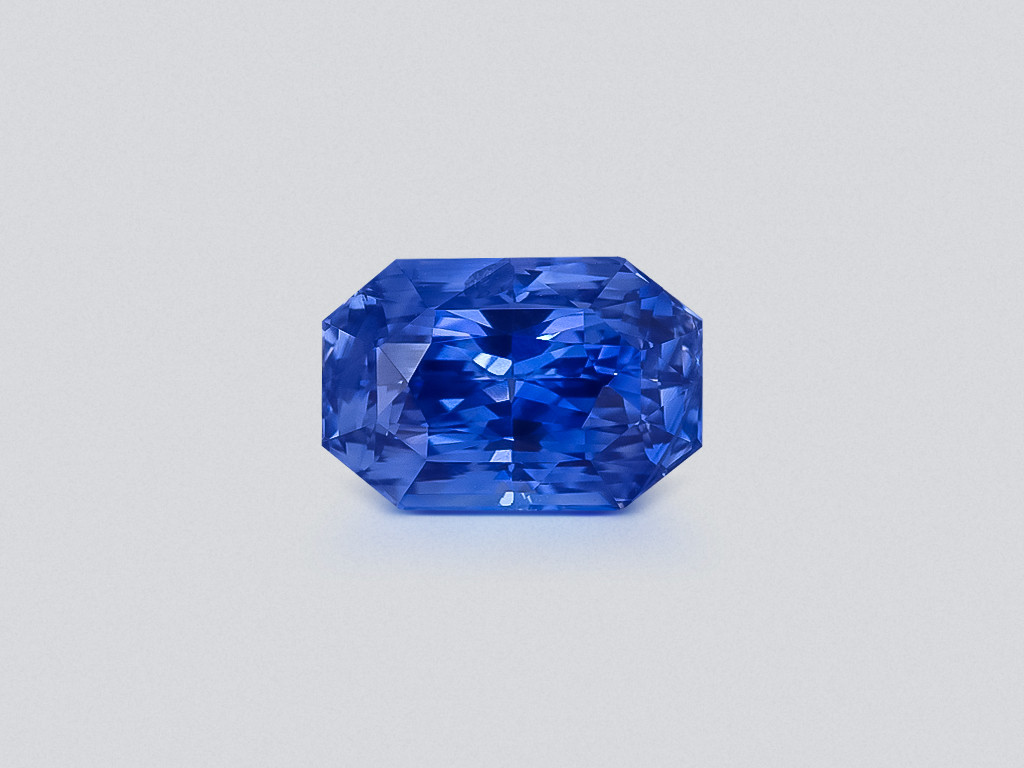 Saphir Cornflower Blue im radiant-schliff 3,45 karat, Sri Lanka Image №1