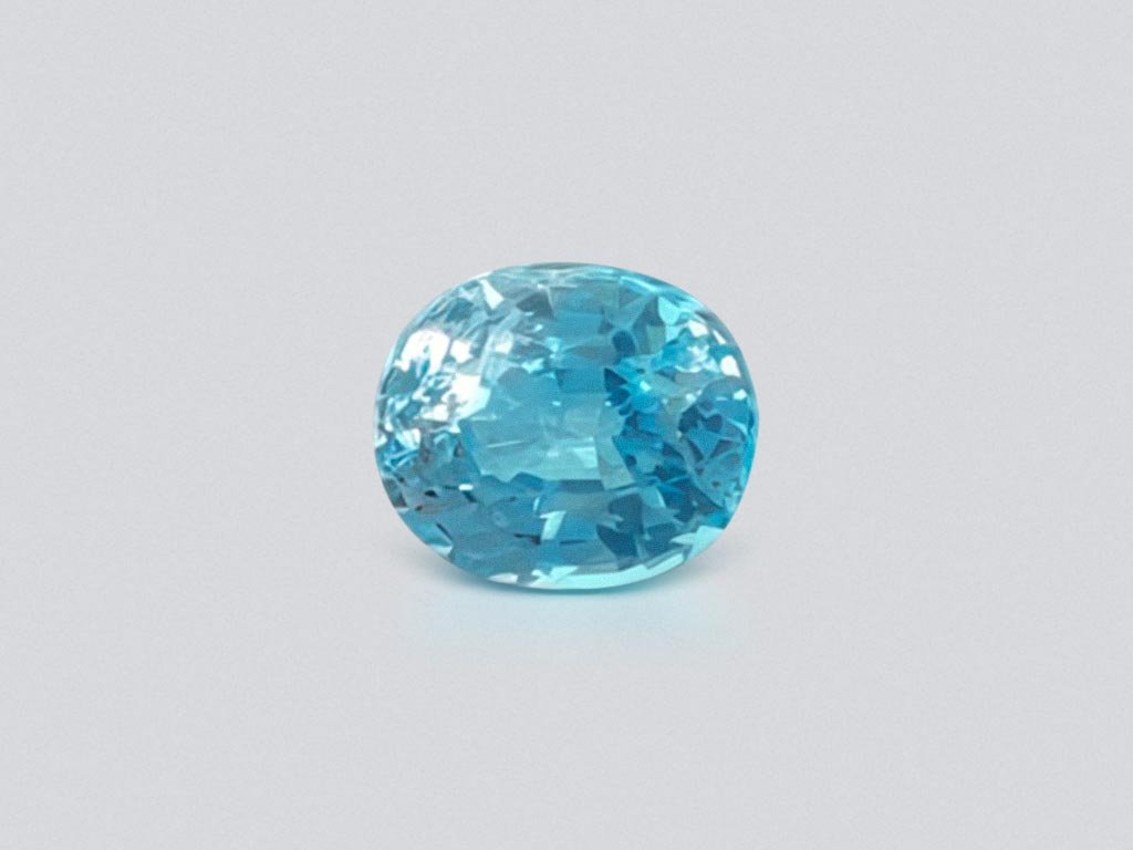 Apatite taille ovale bleu fluo 1,60 ct, Brésil Image №1