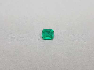 Vibrant Colombian octagon emerald 1.18 ct photo