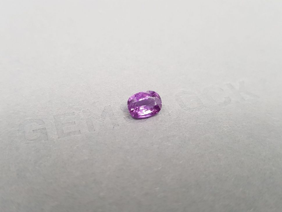Unheated cushion cut violet sapphire 1.02 ct, Madagascar, Image №2