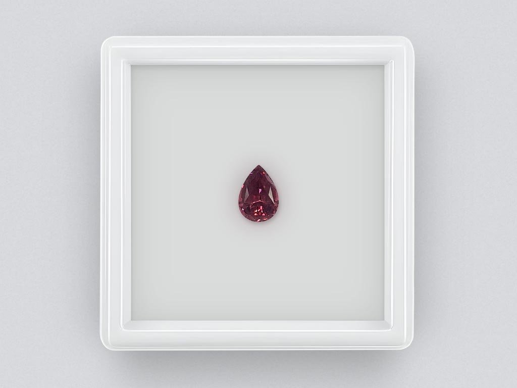 Malaya Garnet Pear Cut 1.15ct Tanzania Image №1
