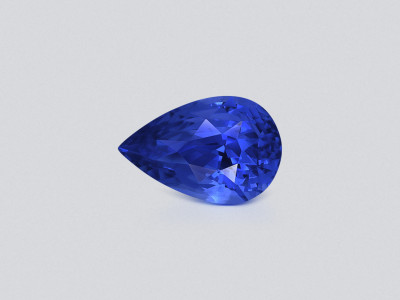 Saphir Kornblumenblauer im birnenschliff 2,07 carats, Sri Lanka photo