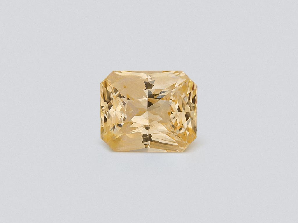 Saphir jaune pastel taille radiant 1,60 ct, Sri Lanka  Image №1