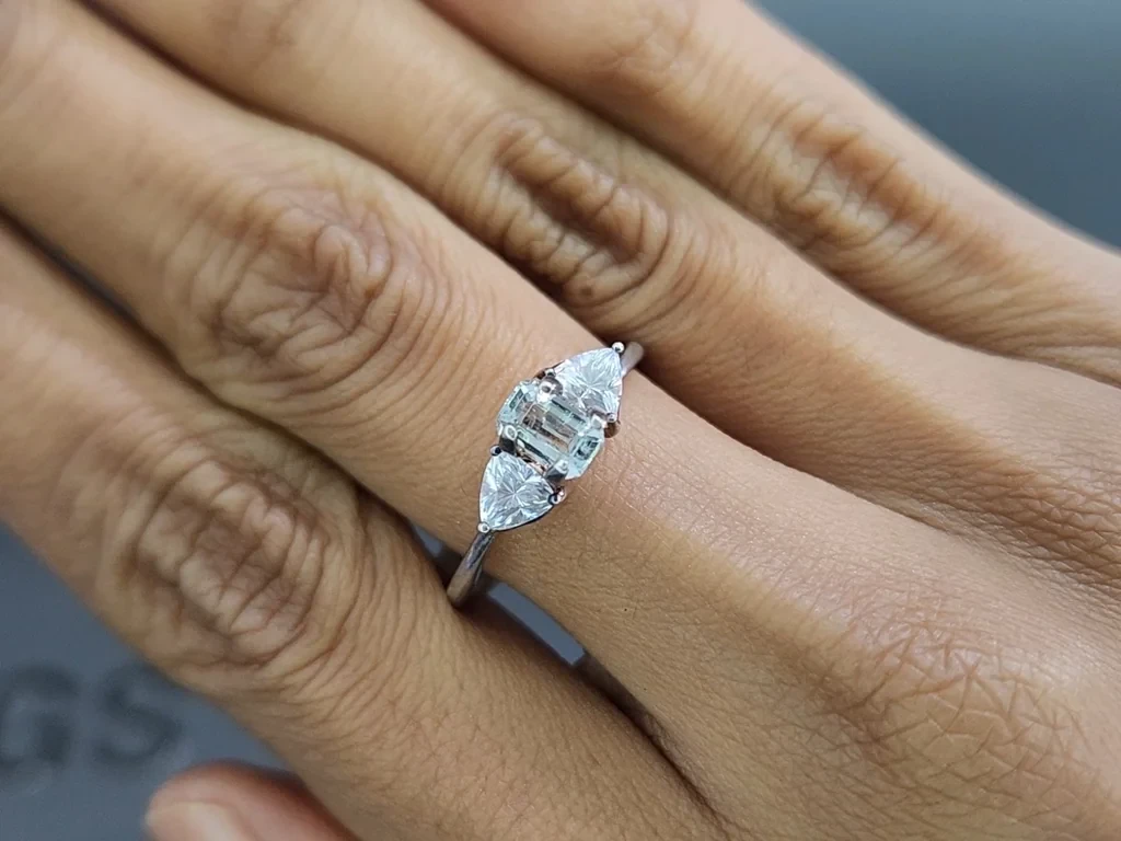 Aquamarin achteckig geschliffener 0,53 karat, Madagaskar  Image №5