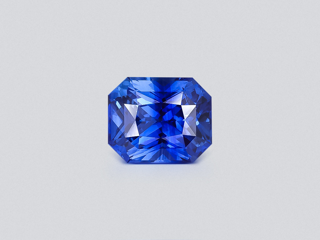 Saphir bleu taille radiant de 4,08 carats, Sri Lanka Image №1