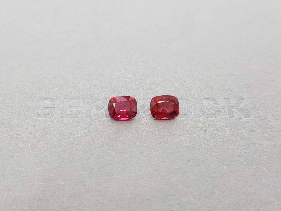 Pair of red spinels 2.17 ct, Burma Image №1