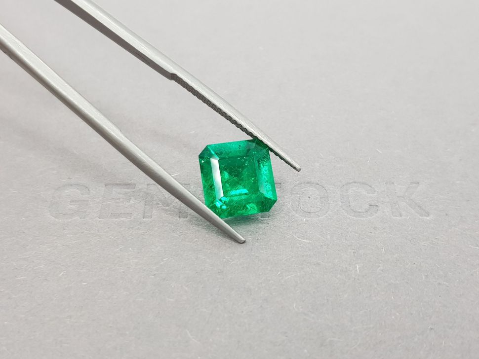 Intense octagon cut emerald 2.89 ct, Colombia, GRS Image №4