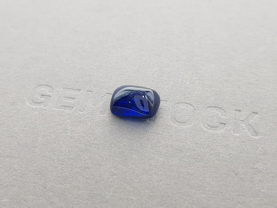 Unheated Royal blue sapphire in sugar loaf 5.37 ct, Burma Image №3