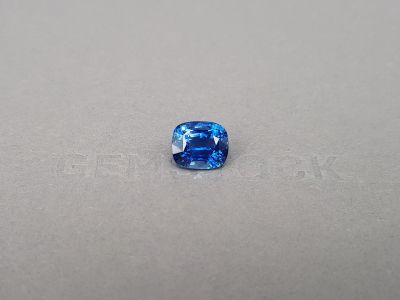 Intense Cornflower blue sapphire in cushion cut 5.11 ct, Sri Lanka photo