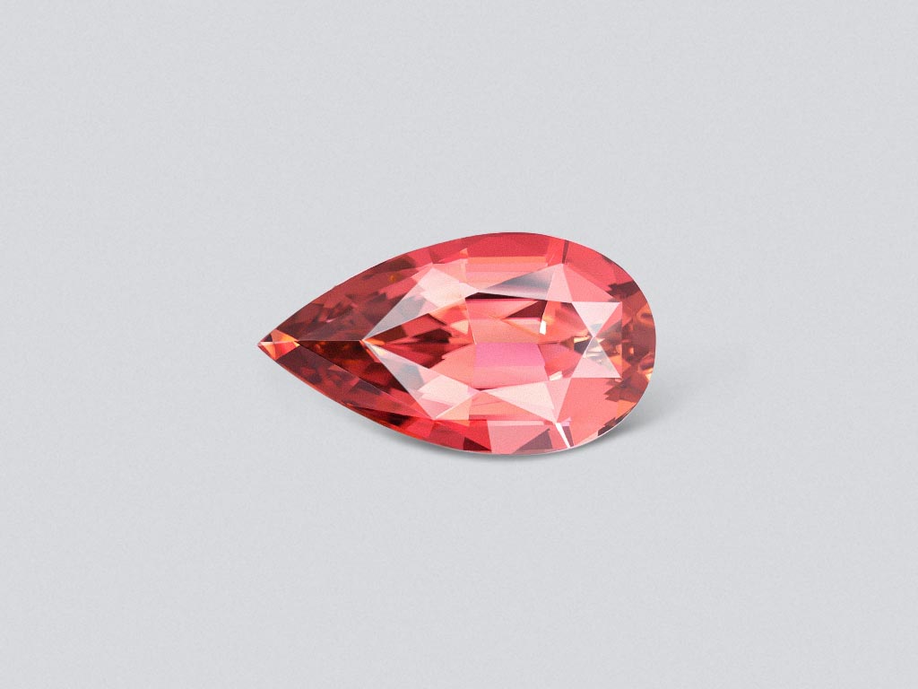Red-pink rubellite in pear cut 6.59 carats, Congo Image №1