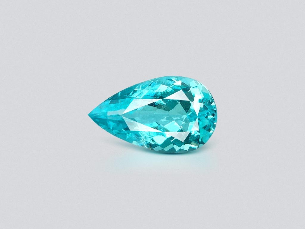 Tourmaline Paraiba taille poire 1,83 carats, Mozambique  Image №1