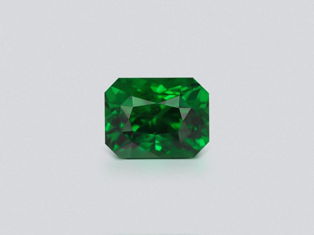 Granate tsavorita verde, talla octágono 1,25 quilates, Tanzania  Image №1