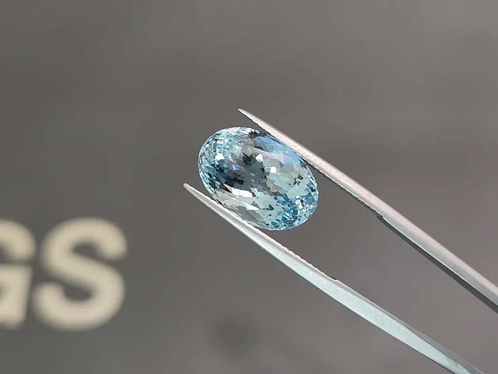 Aguamarina de talla ovalada de 8,26 carats, Madagascar  Image №3