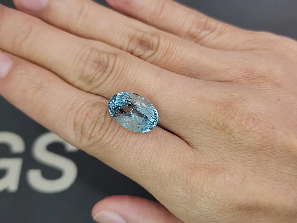 Aguamarina de talla ovalada de 8,26 carats, Madagascar  Image №2