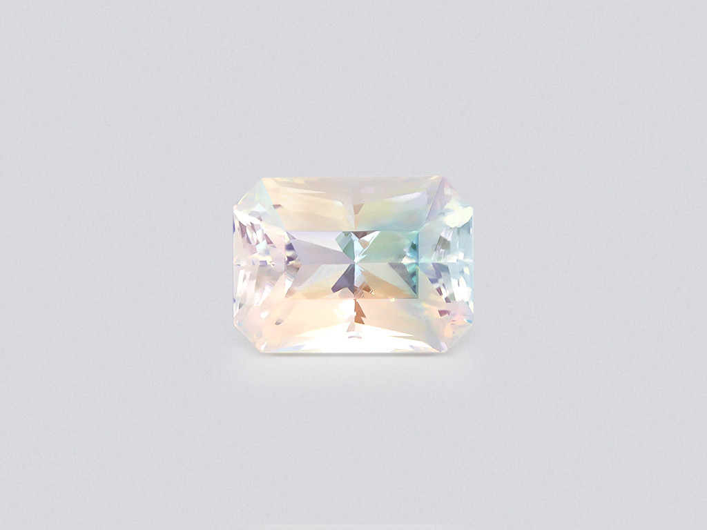 Rainbow moonstone radiant cut 10.45 carats, Madagascar Image №1