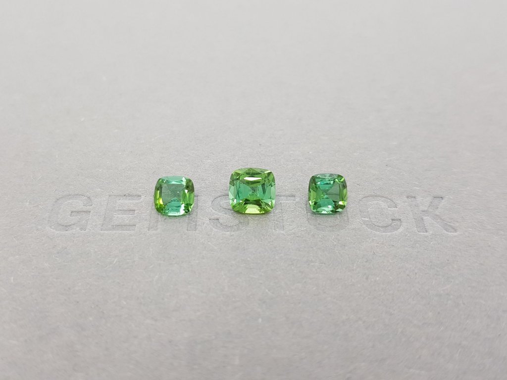 Set of green tourmalines 2.01 ct, Afghanistan Image №1