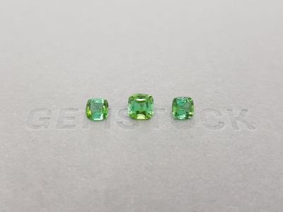 Set of green tourmalines 2.01 ct, Afghanistan photo