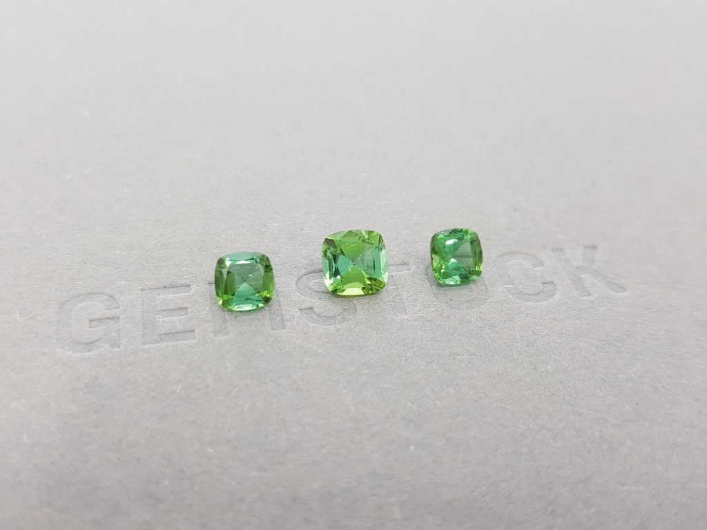 Set of green tourmalines 2.01 ct, Afghanistan Image №2