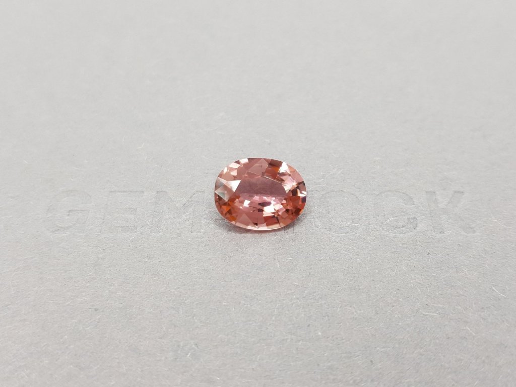 Orange-pink oval cut tourmaline 2.80 ct Image №1