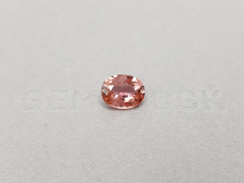 Orange-pink oval-cut tourmaline 2.80 ct Image №1
