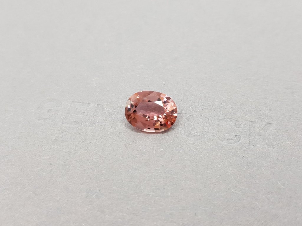 Orange-pink oval cut tourmaline 2.80 ct Image №3