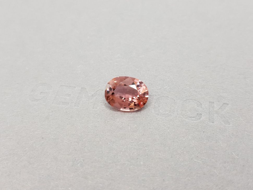 Orange-pink oval-cut tourmaline 2.80 ct Image №3