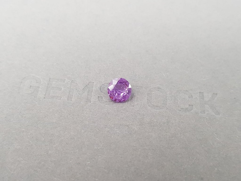 Untreated violet sapphire from Madagascar in round cut 0.91 ct Image №3