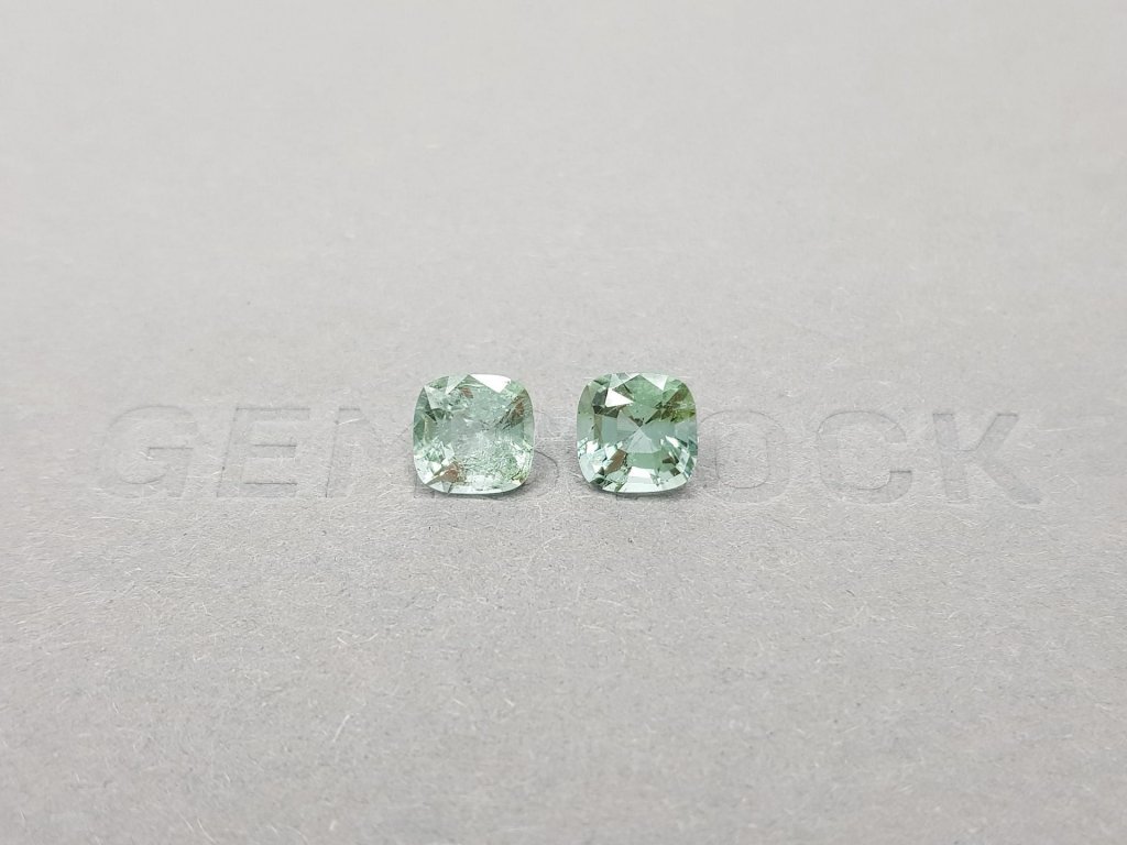 Pair of bluish-green tourmalines 2.30 ct Image №1
