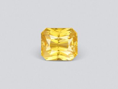 Golden yellow radiant-cut sapphire 4.35 ct, Sri Lanka photo