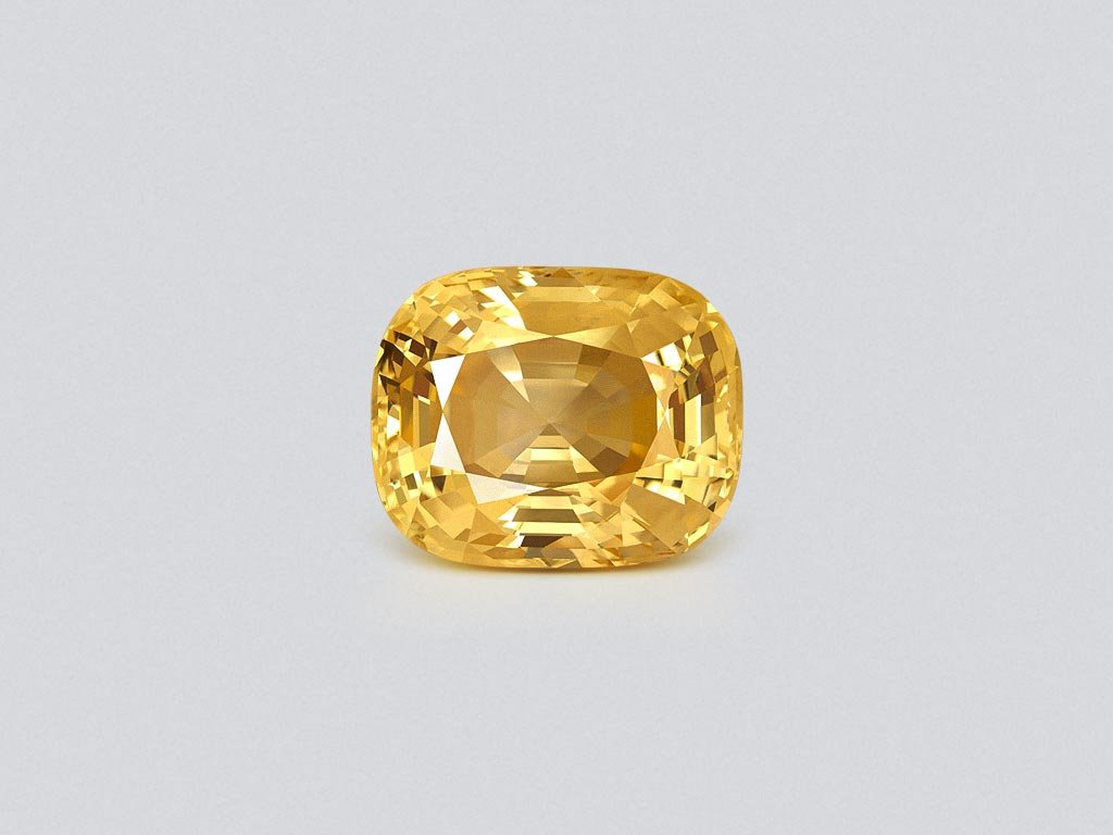 Unbeheizter saphir  goldgelber im kissenschliff 110,24 carats, Burma  Image №1