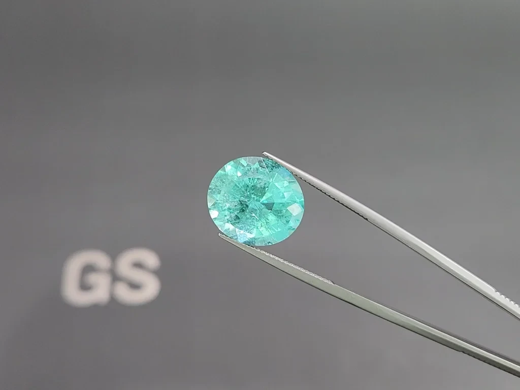 thumbnail image 2 of Natural Paraiba Opal – Oval Cut Cab, 8x6mm, Neon Blue, F-284, Sold Per Stone 2 of 5