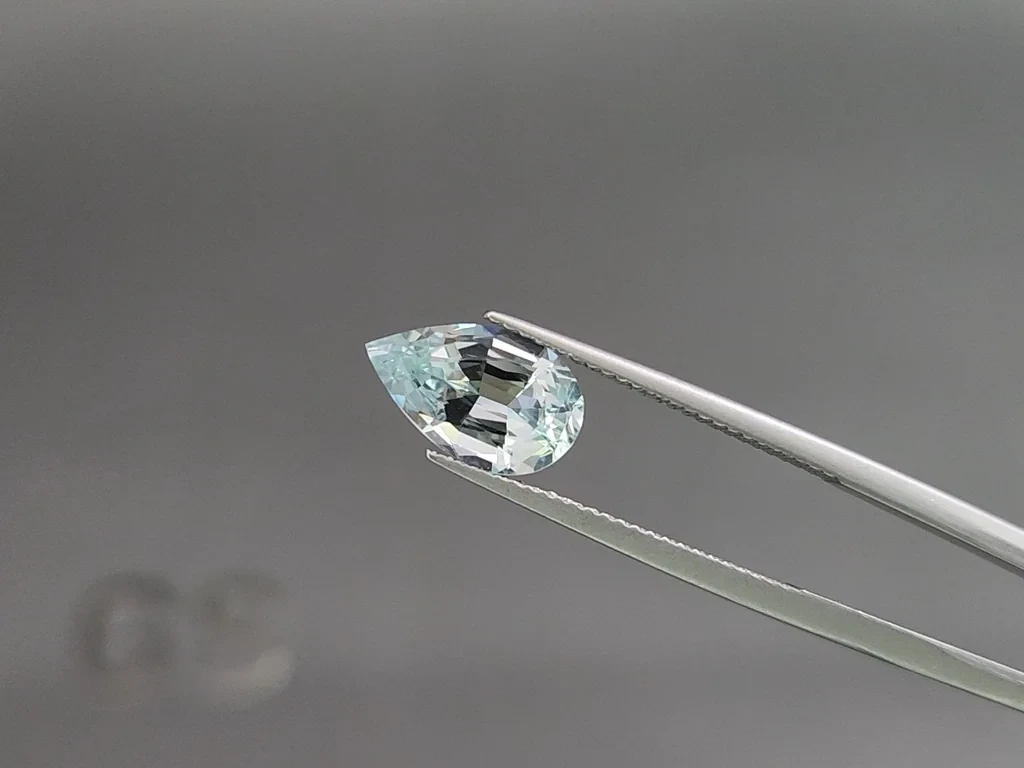 Set of aquamarines pear cut 5.67 carats, Madagascar Image №3
