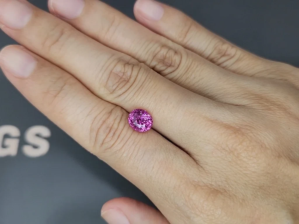 Saphir rose taille coussin de 3,04 carats, Sri Lanka Image №2