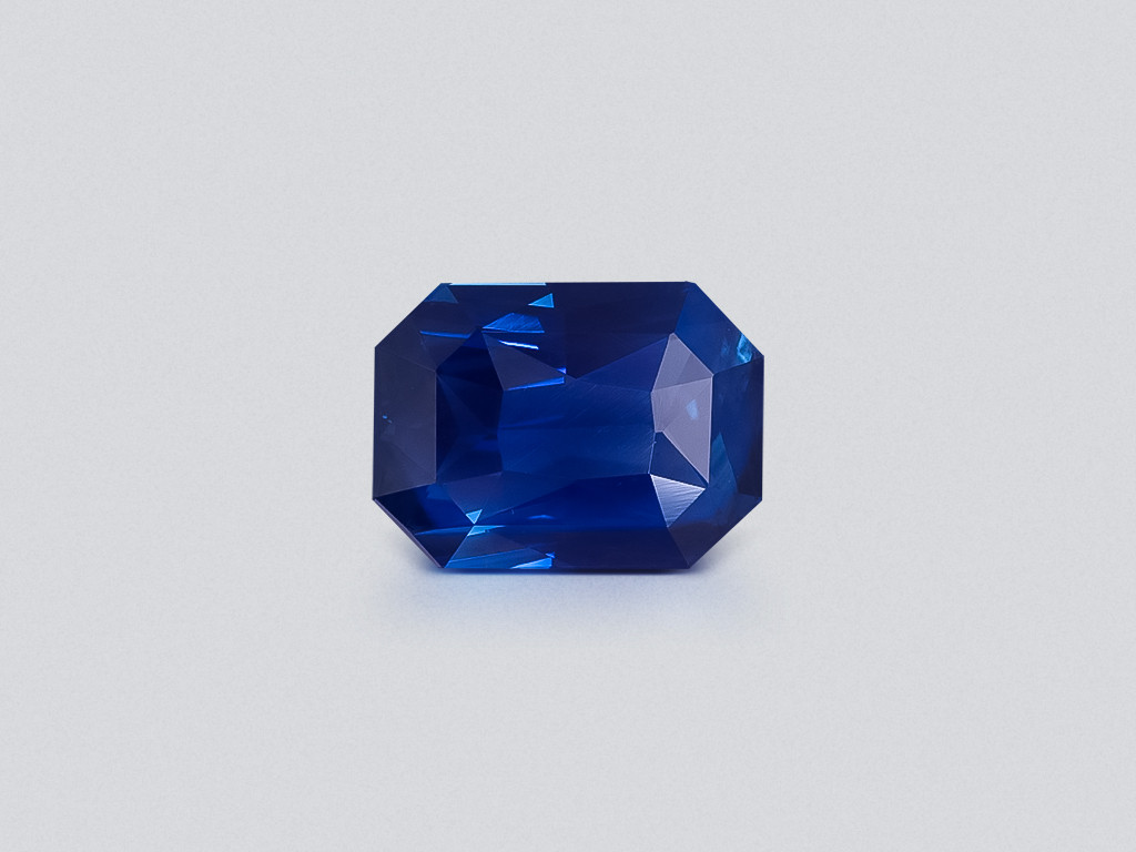 Unbehandelter Saphir Royal Blue im smaragd schliff 3,22 karat, Sri Lanka Image №1