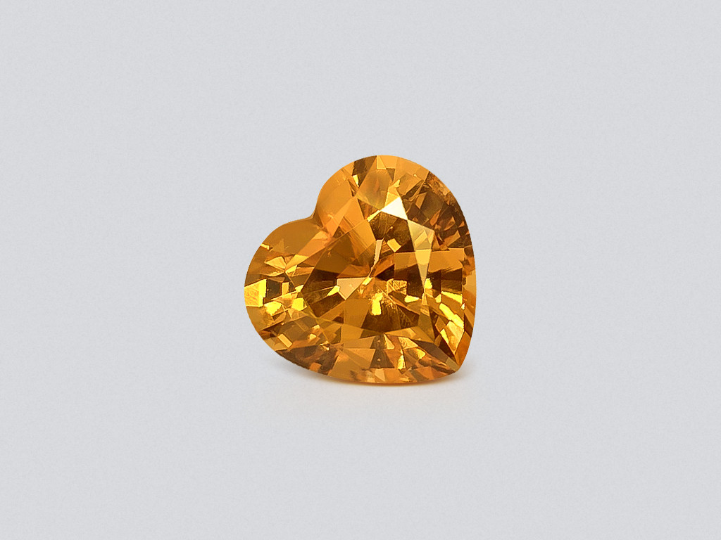 Spessartine garnet Fanta Vibrant in heart shape 3.05 carats, Nigeria Image №1