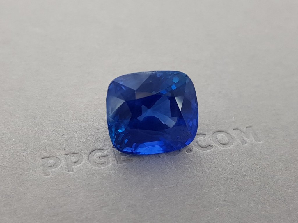 Unique large unheated blue sapphire 24.62 ct, Burma (Mogok), GRS Image №4