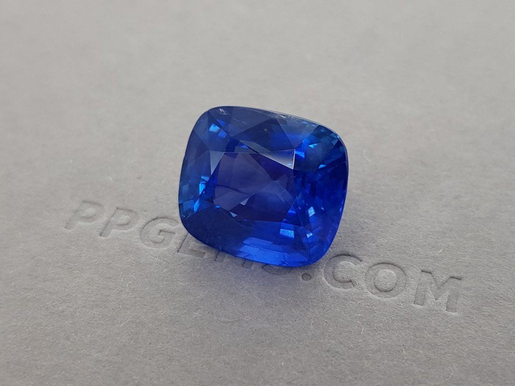 Unique large unheated blue sapphire 24.62 ct, Burma (Mogok), GRS Image №5