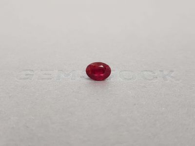 Pigeon's blood unheated oval ruby 1.58 ct, Mozambique photo