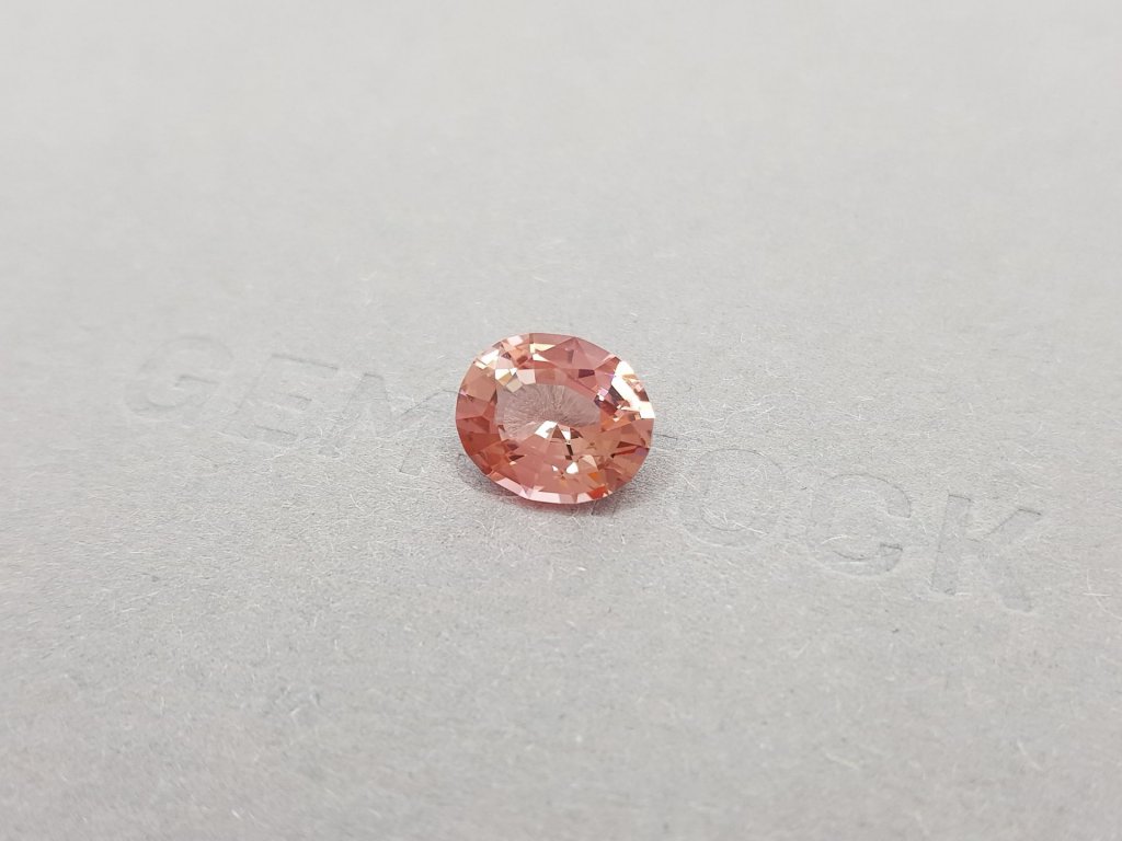 Orange-pink oval cut tourmaline 3.04 ct Image №3