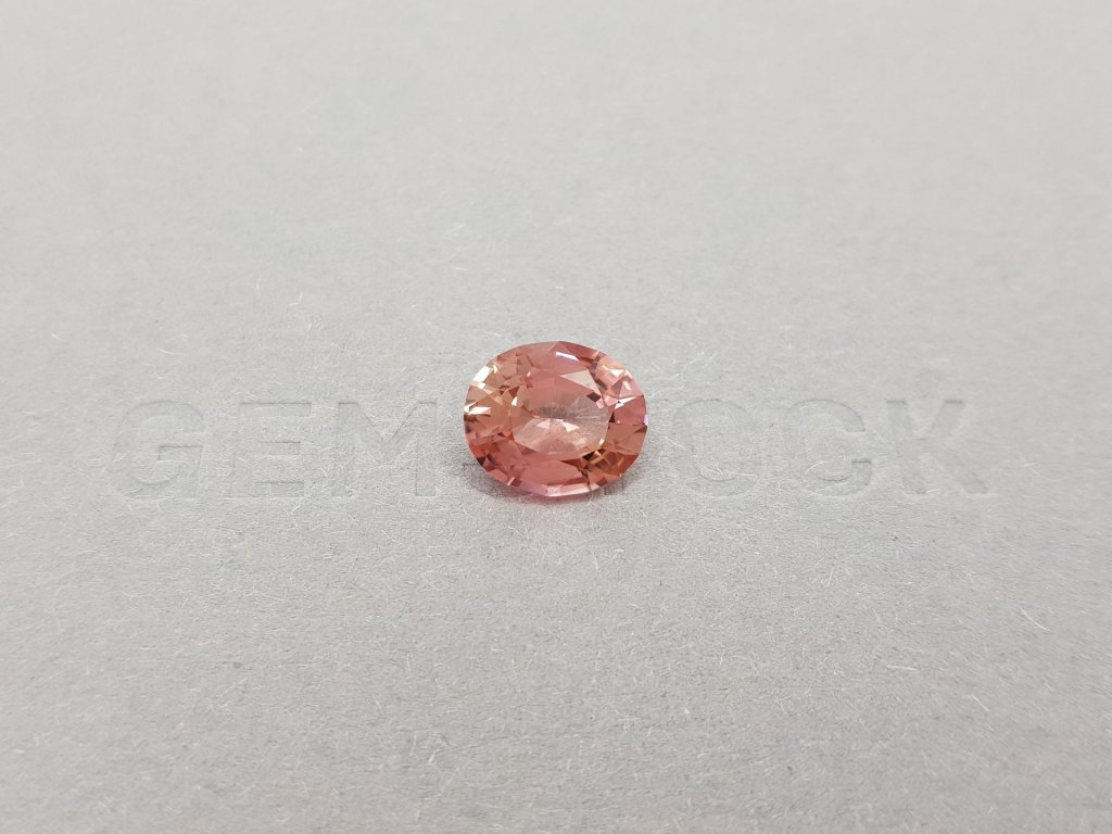 Orange-pink oval cut tourmaline 3.04 ct Image №1