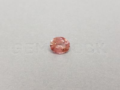 Orange-pink oval cut tourmaline 3.04 ct photo