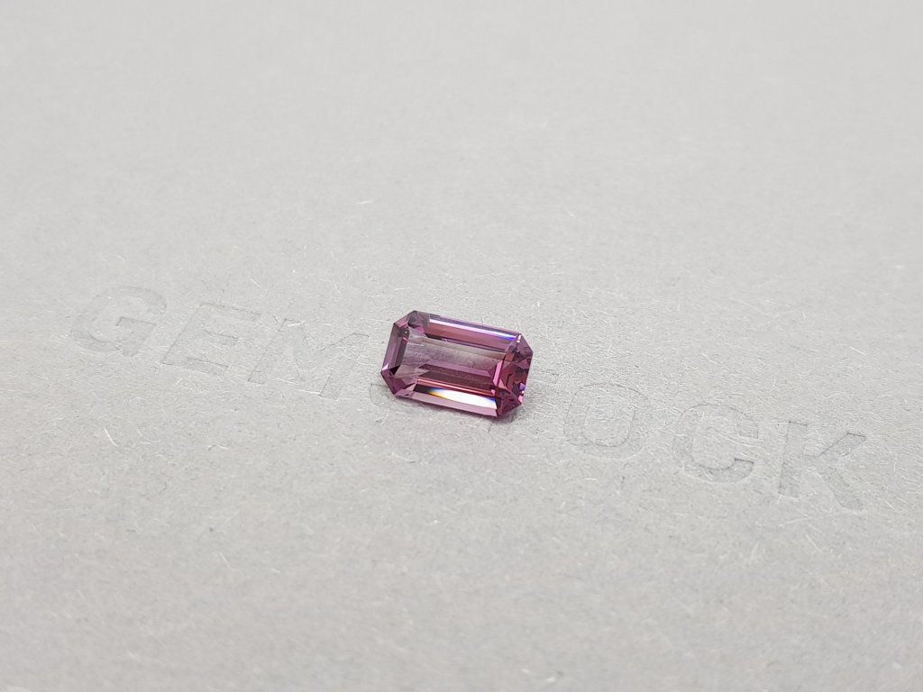 Purple octagon cut spinel 1.59 ct, Burma Image №3