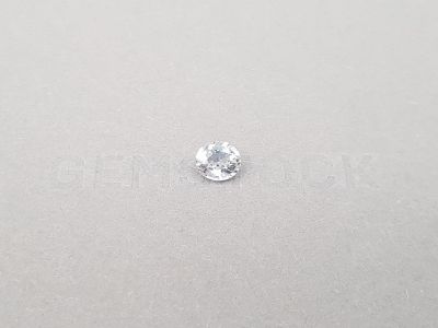 Colorless sapphire oval cut  1.27 ct, Madagascar photo