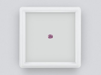 Saphir rose-violet taille coussin 0,68 ct, Madagascar photo