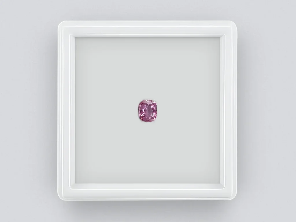 Cushion cut pink-violet sapphire 0.68 ct, Madagascar Image №1