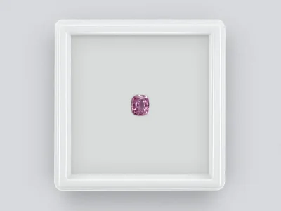 Saphir rose-violet taille coussin 0,68 ct, Madagascar photo