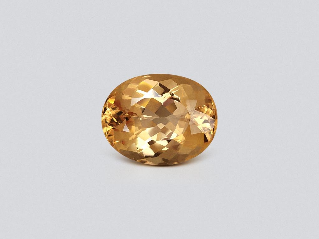 Topaze dorée taille ovale impériale 3,31 carats, Brésil  Image №1