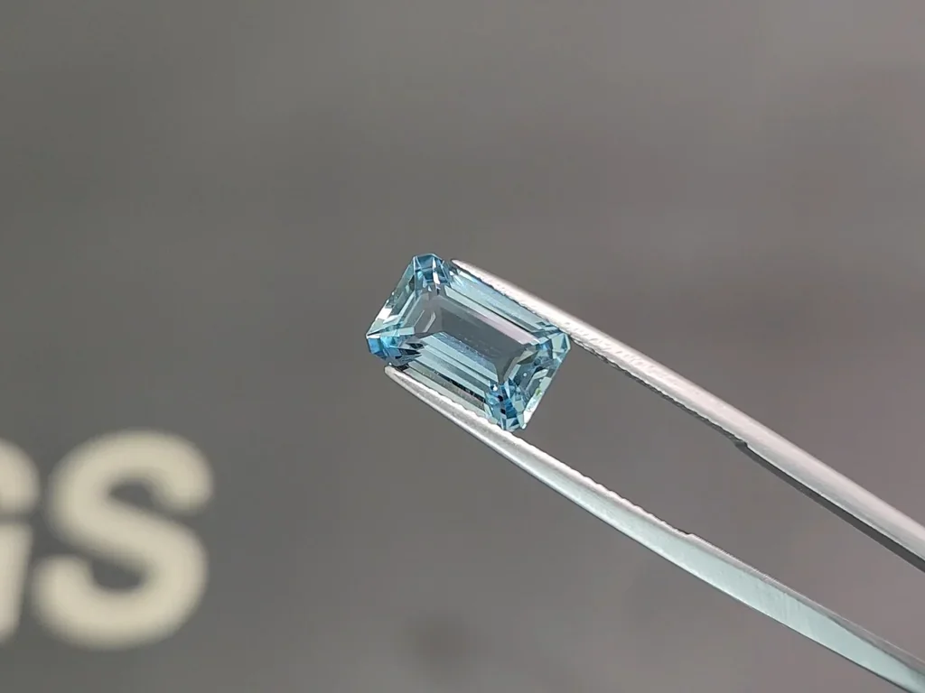 Aguamarina de talla octogonal de 3,38 carats, Madagascar Image №3