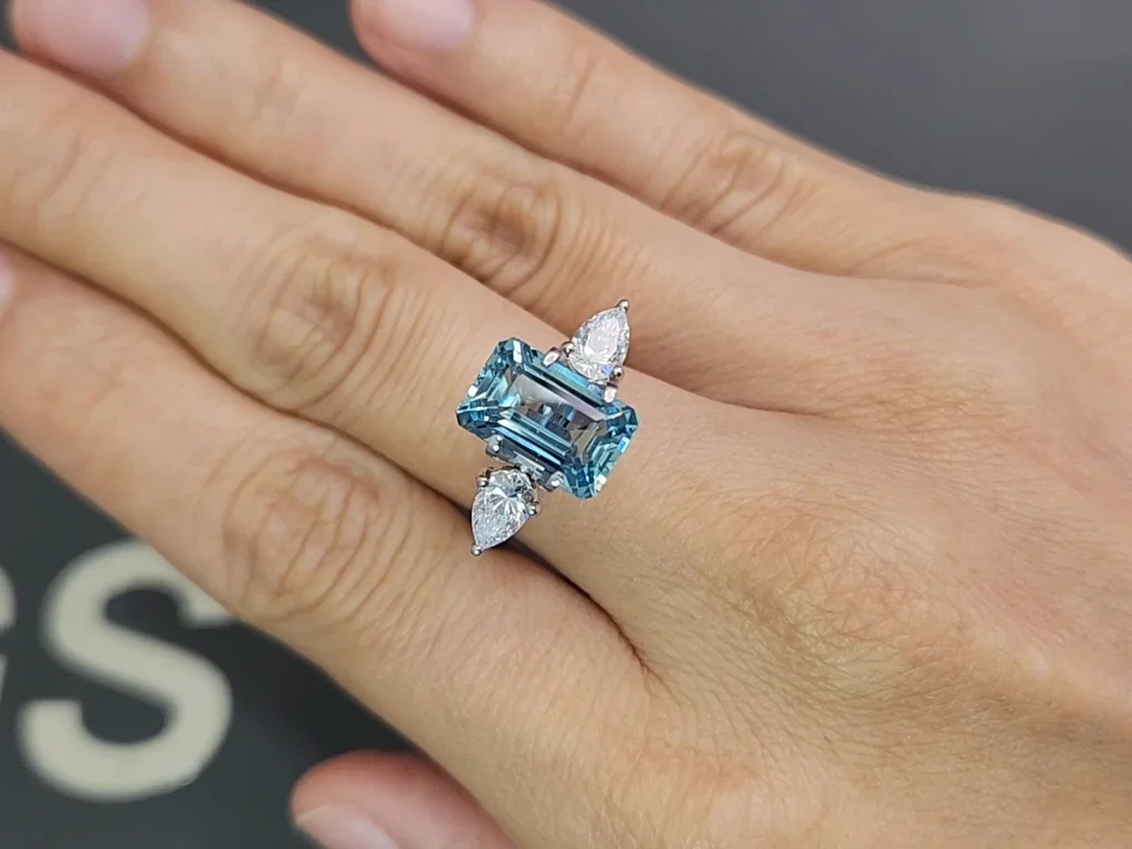 Aguamarina de talla octogonal de 3,38 carats, Madagascar Image №5