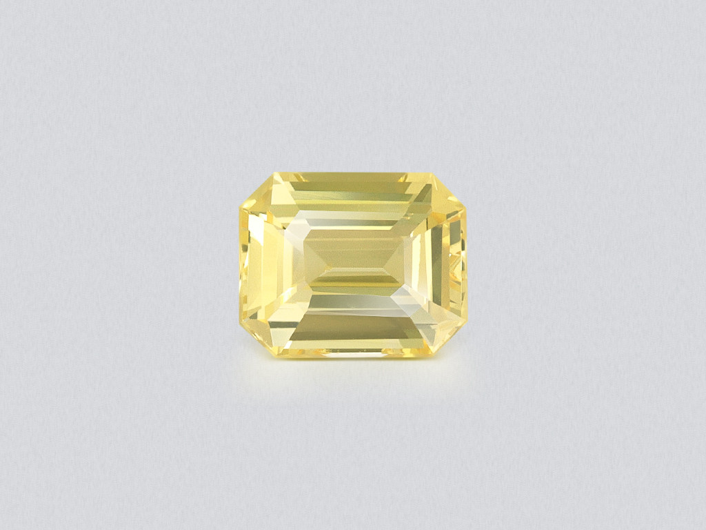 Unheated yellow sapphire octagon cut 1.54 carats, Sri Lanka Image №1